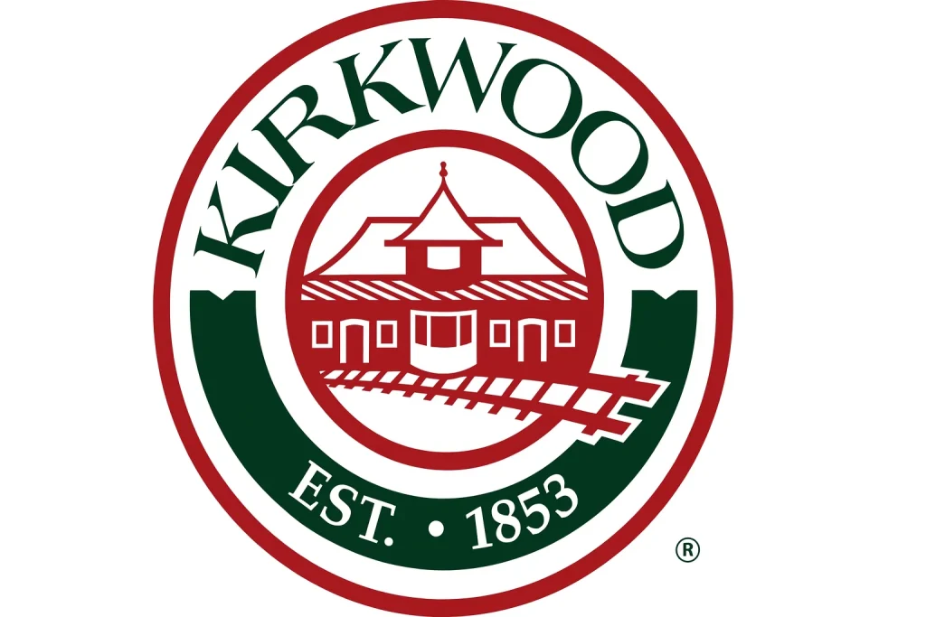 homes for sale in kirkwood, mo: critical things buyers must know 1 City of Kirkwood logo featuring a historic train station and railroad tracks, representing the community near homes for sale in Kirkwood MO.