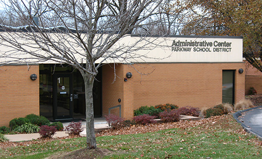 Parkway School District administrative center reflecting AAA bond rating financial strength