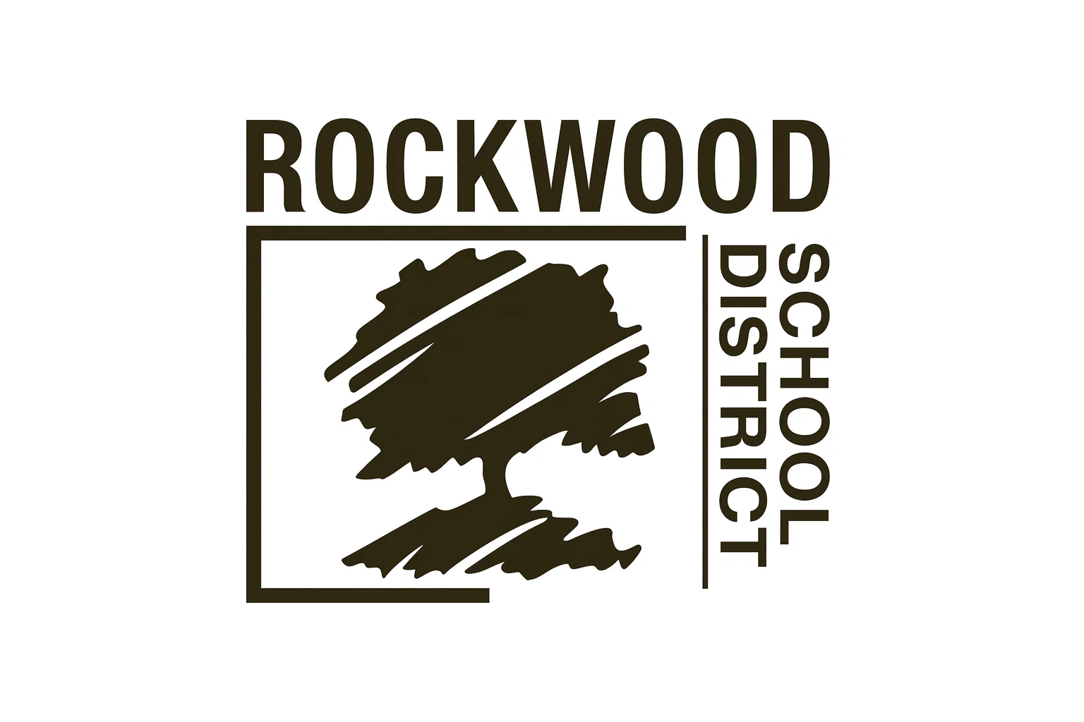 Rockwood School District logo featuring a stylized tree, representing the Rockwood Schools MO community.